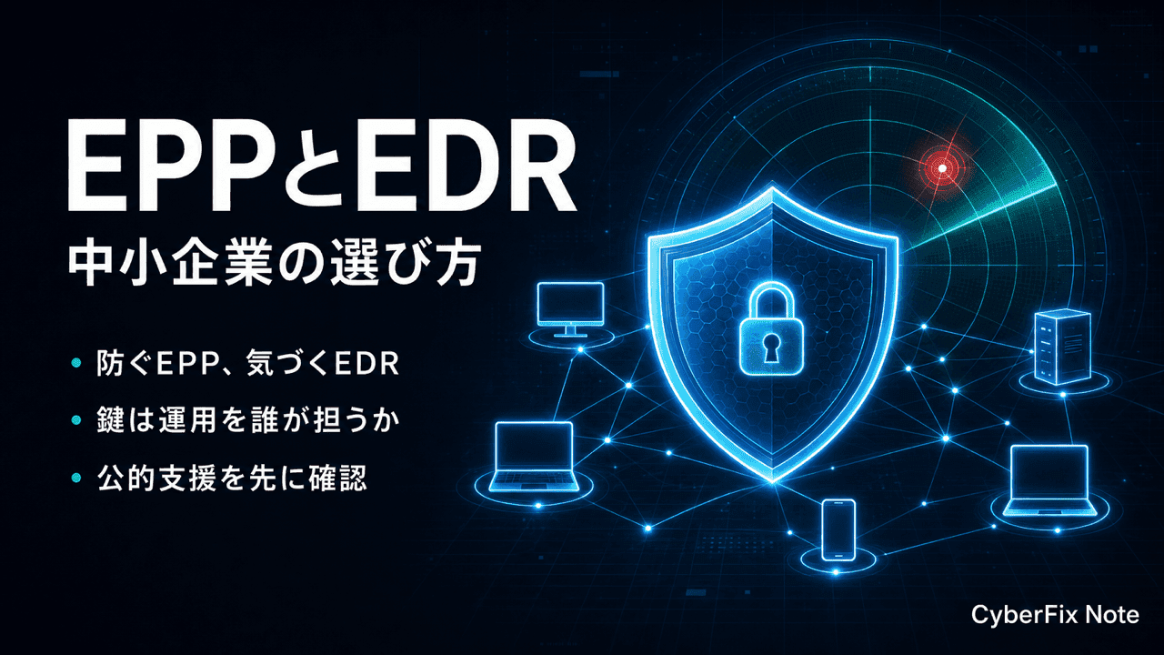 中小企業のセキュリティソフトの選び方。EPPとEDRの違いと運用負荷で考える