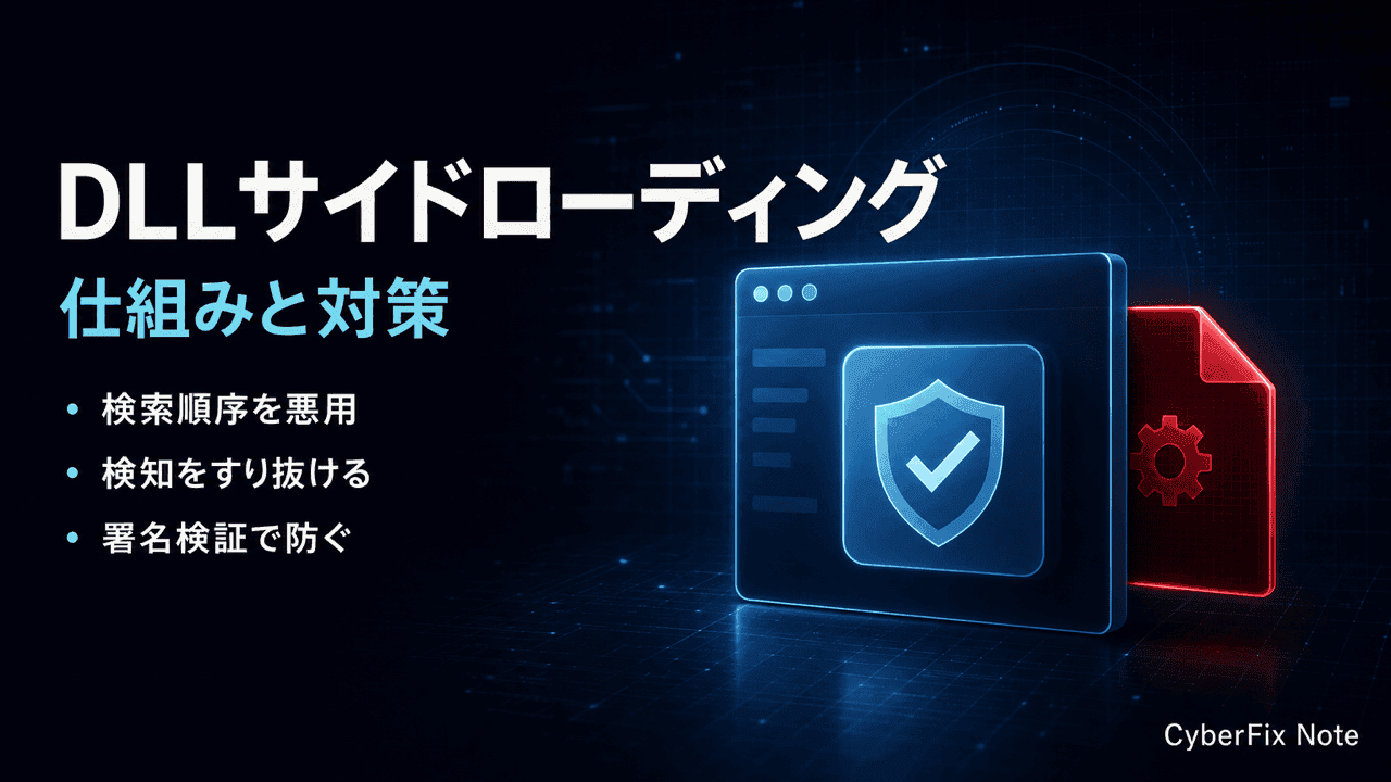 DLLサイドローディングとは何か。署名済み正規アプリが悪用される仕組みと対策