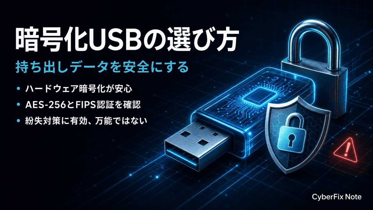 暗号化USBメモリ・セキュアストレージの選び方。データ持ち出しを安全にする