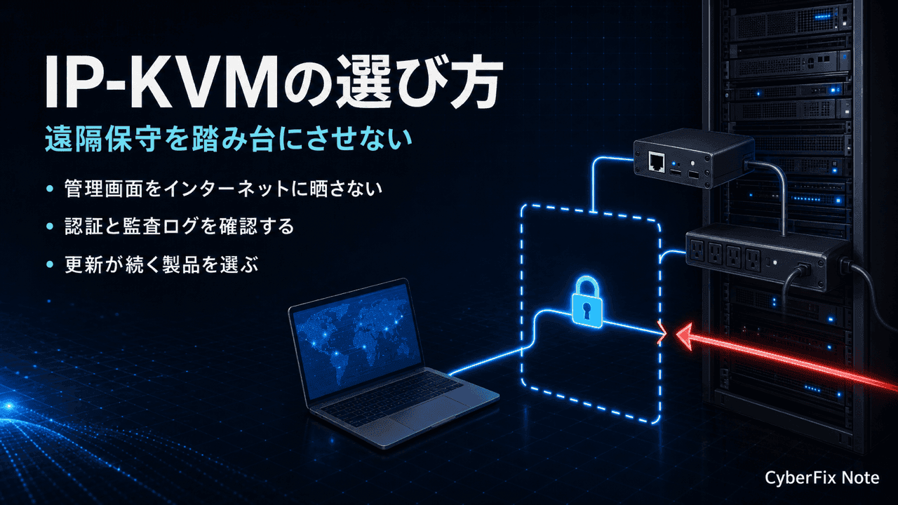 遠隔保守用IP-KVMスイッチとリモート電源の選び方