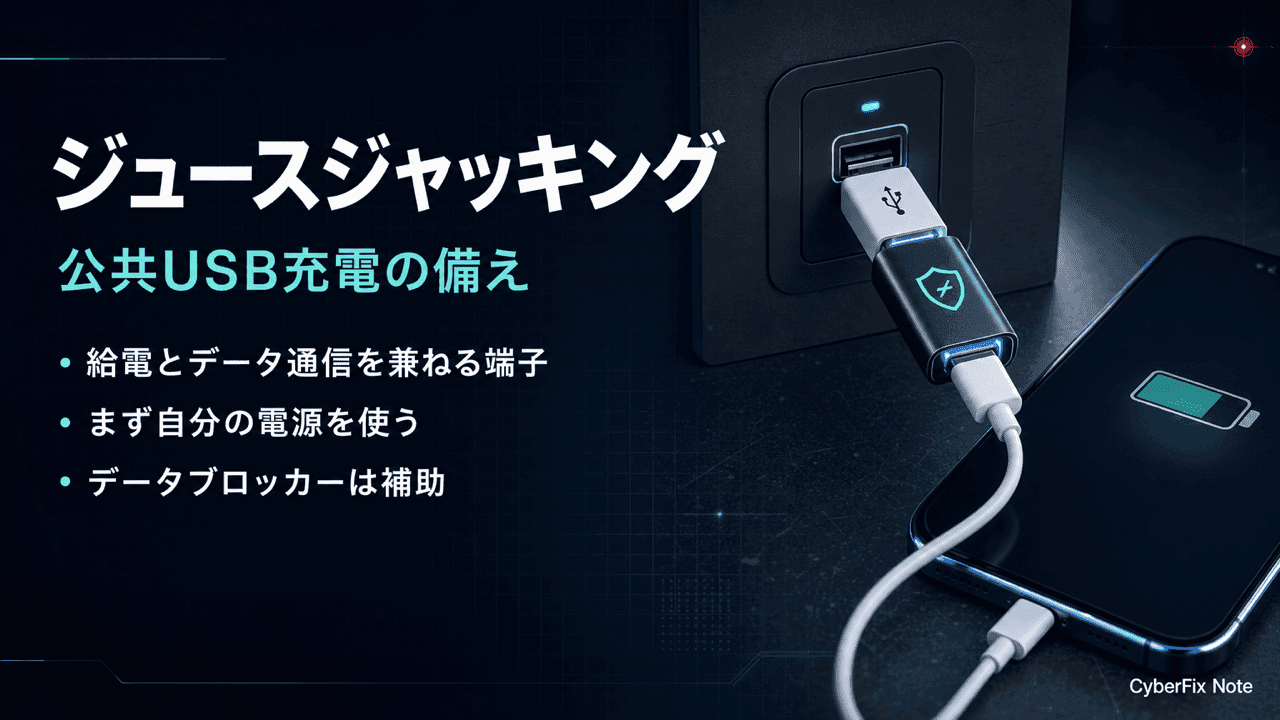 公共USB充電ポートのジュースジャッキングはどこまで警戒すべきか
