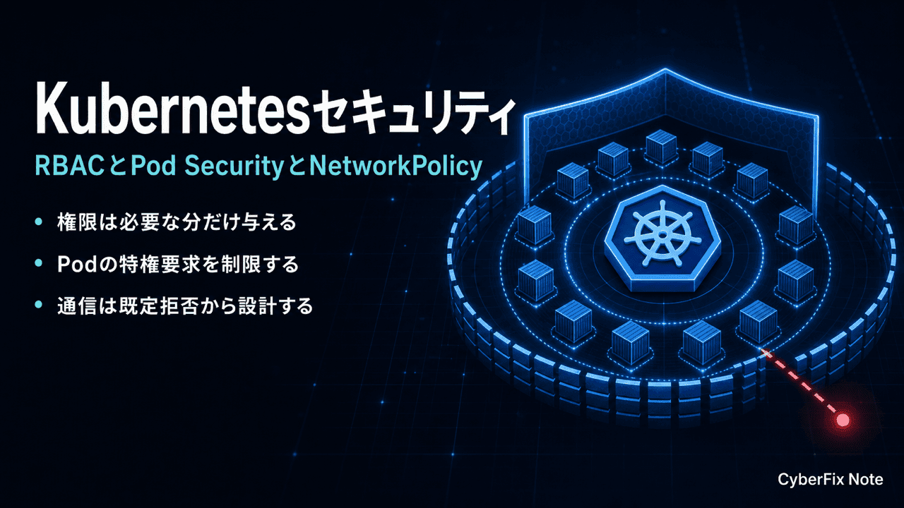 Kubernetesクラスタのセキュリティ設定の基礎