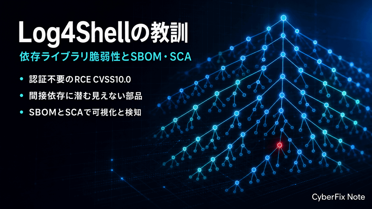 Log4Shellに学ぶ、依存ライブラリ脆弱性の怖さとSBOM・SCAによる対策