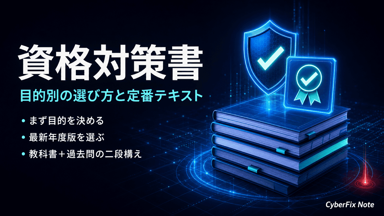 セキュリティ資格の対策書まとめ：登録セキスペ・CISSPほか、目的別の選び方と定番テキスト