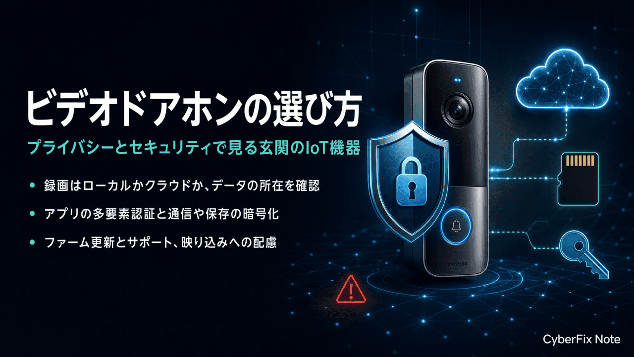 プライバシーとセキュリティで選ぶビデオドアホンとスマートドアベルの選び方
