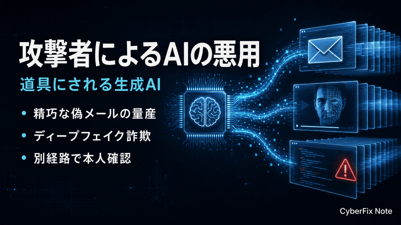 攻撃者が生成AIを道具に使う手口と怪しい兆候の見分け方