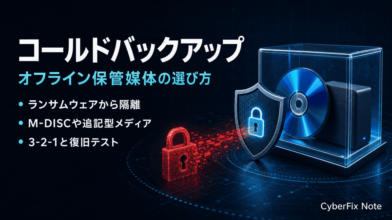 ランサムウェアに強いコールドバックアップ媒体の選び方