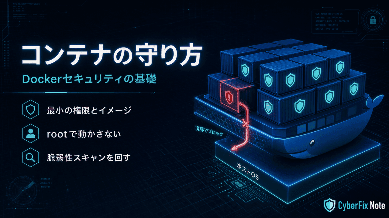 コンテナ(Docker)セキュリティの基礎と実務で効く守り方