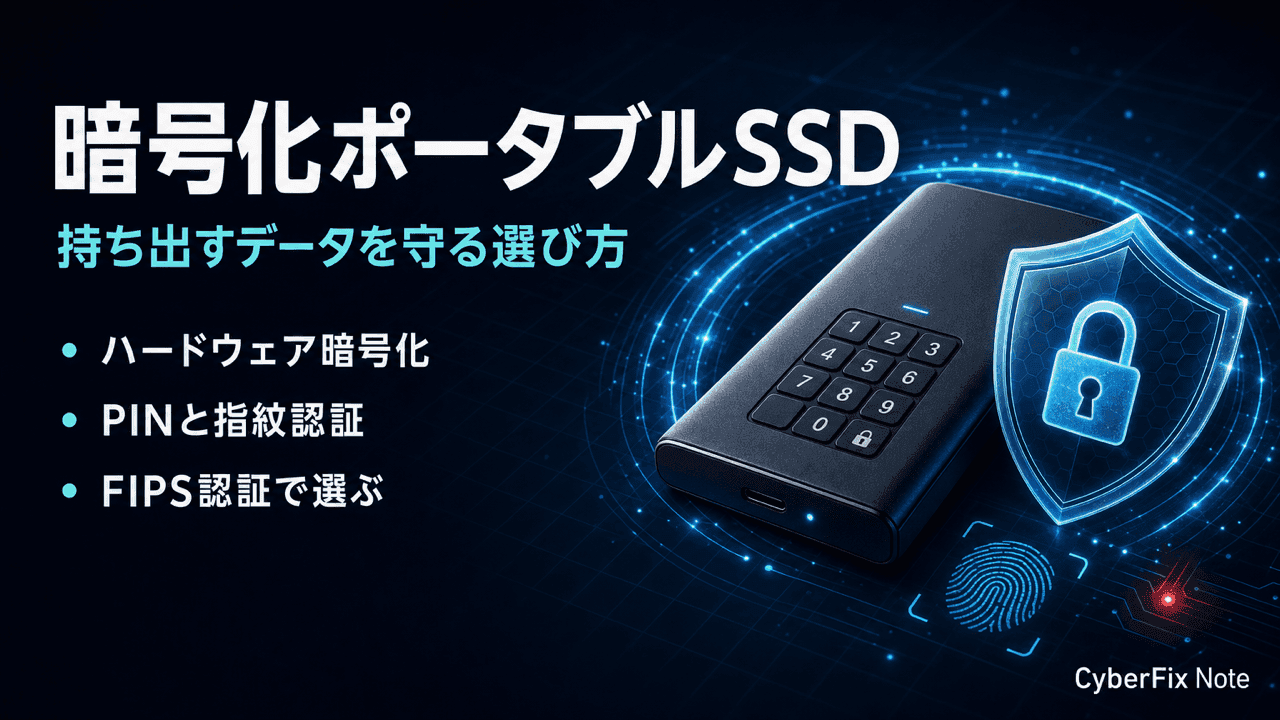 ハードウェア暗号化ポータブルSSDの選び方。持ち出すデータを紛失時も守る