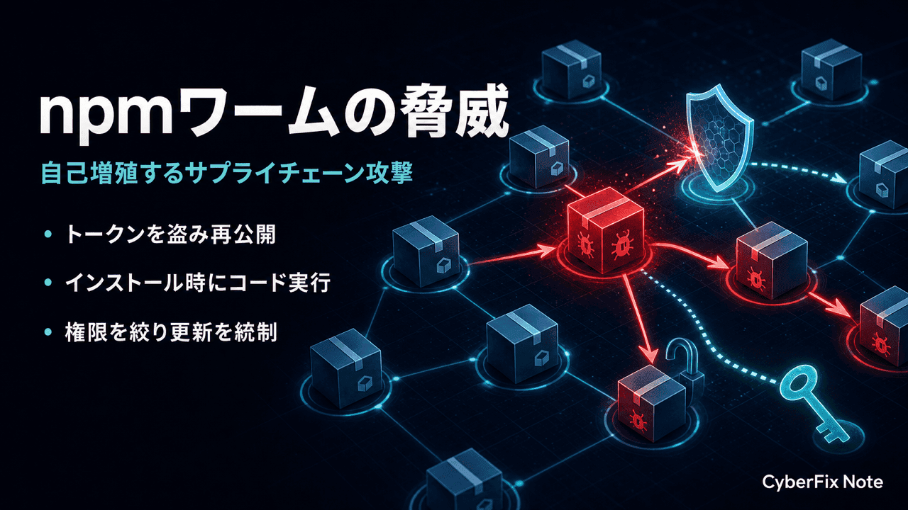 自己増殖するnpmサプライチェーンワーム。Shai-Huludとその亜種が広がる仕組みと防御