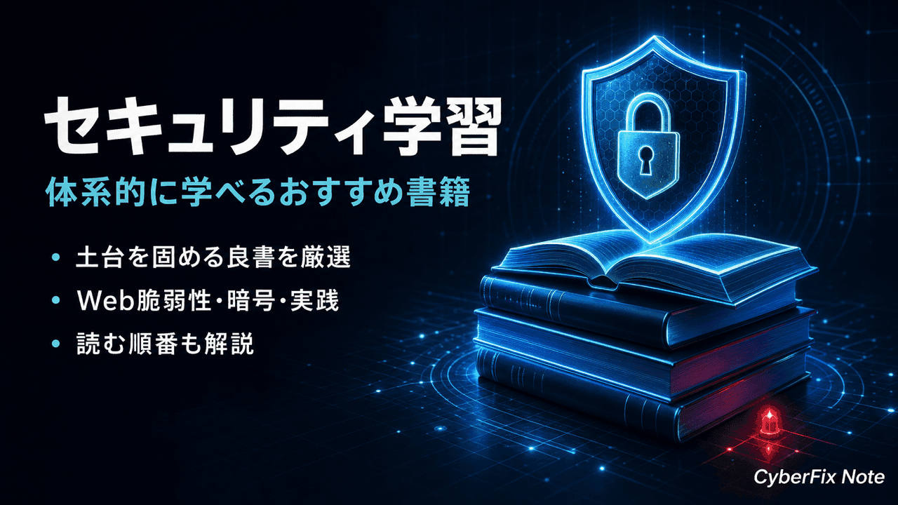 Webセキュリティを学ぶ人へ。体系的に学べるおすすめ書籍と読む順番