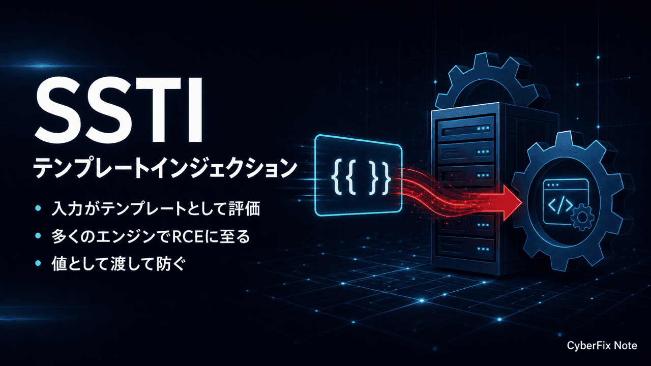 サーバサイドテンプレートインジェクション(SSTI)の仕組みと対策
