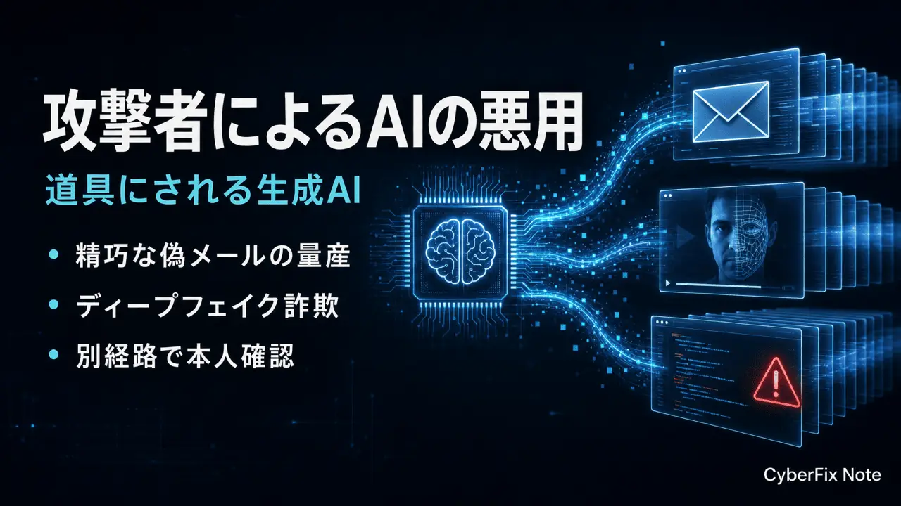 攻撃者が生成AIを道具に使う手口と怪しい兆候の見分け方
