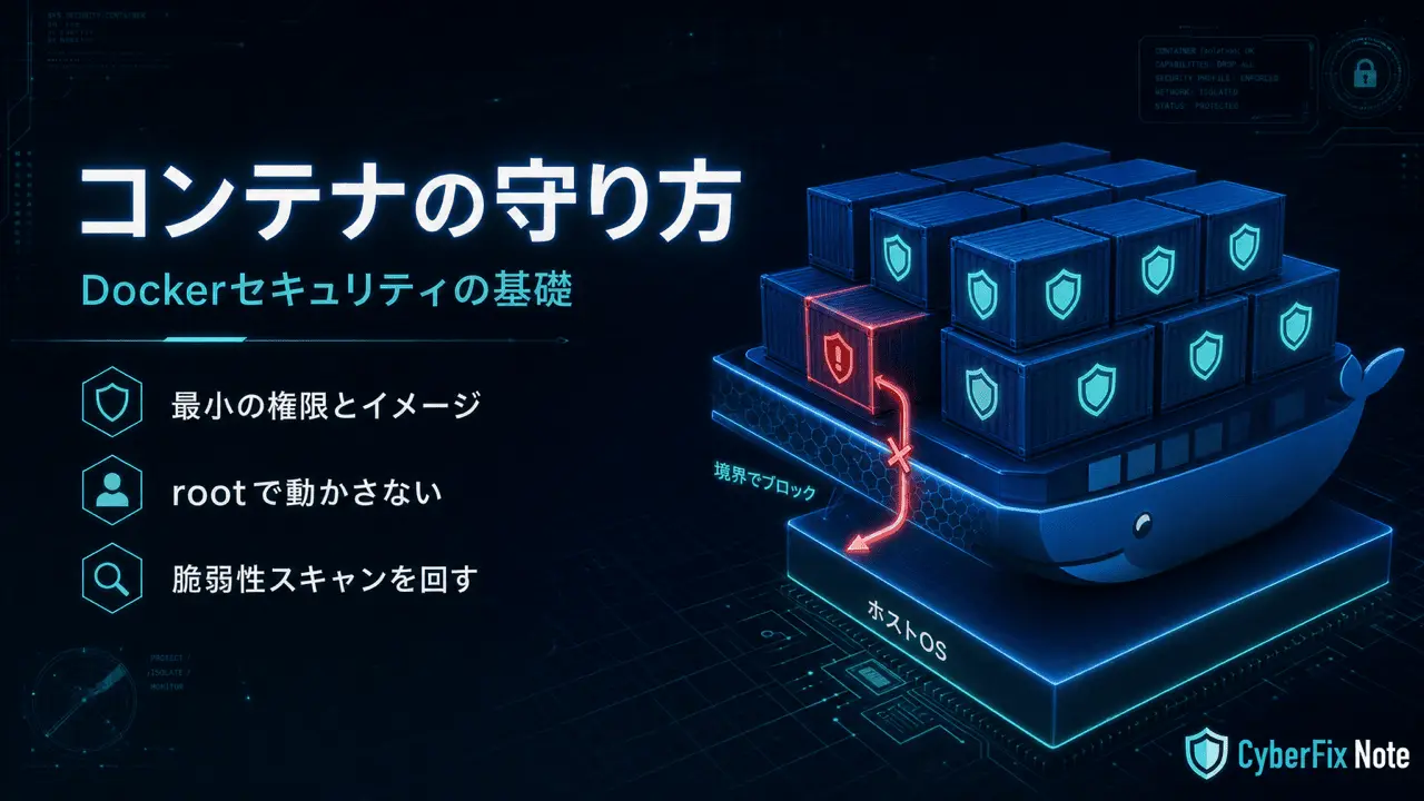 コンテナ(Docker)セキュリティの基礎と実務で効く守り方