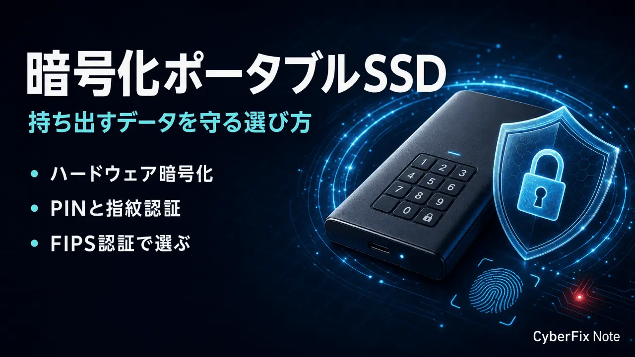 ハードウェア暗号化ポータブルSSDの選び方。持ち出すデータを紛失時も守る