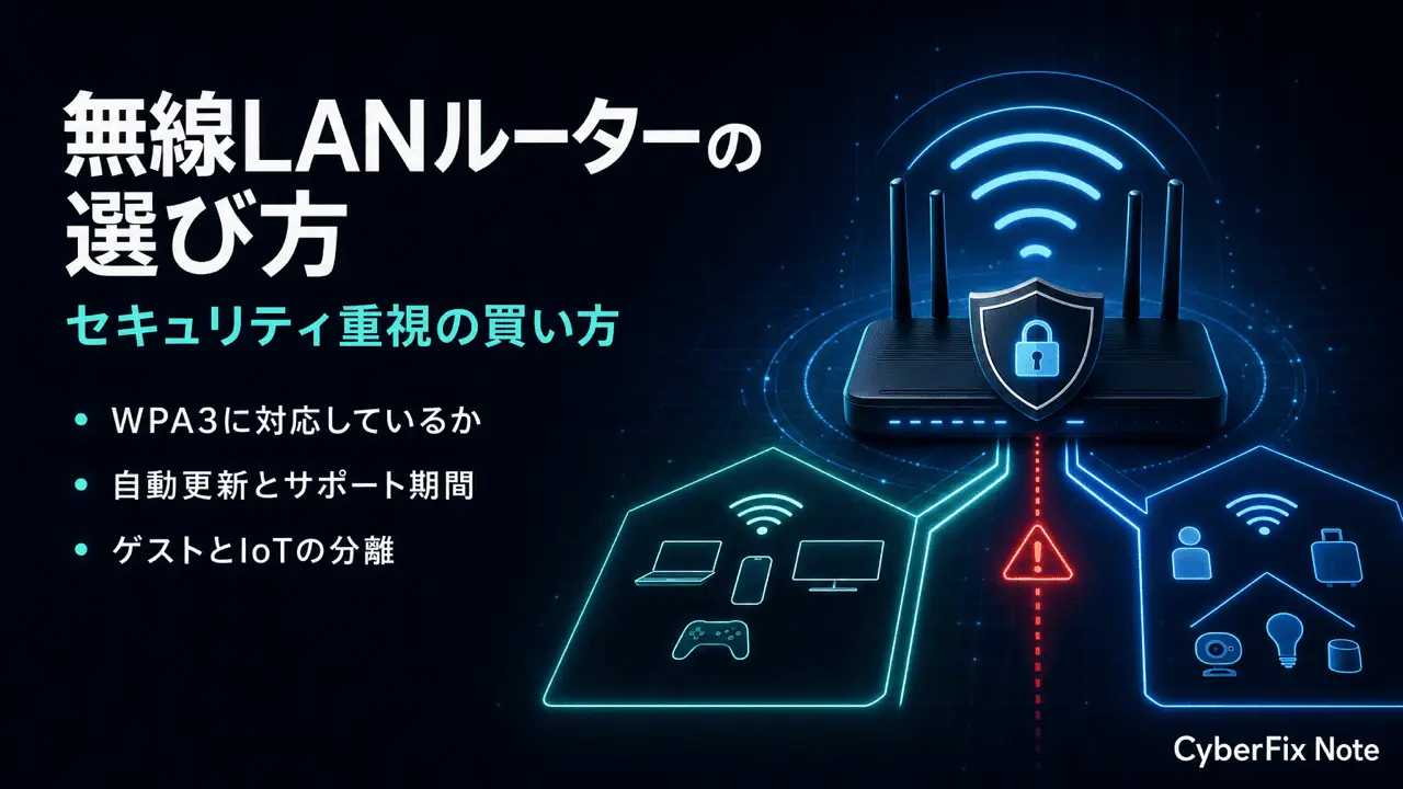 セキュリティ重視の無線LANルーターの選び方。WPA3と自動更新、ネットワーク分離で選ぶ買い方ガイド