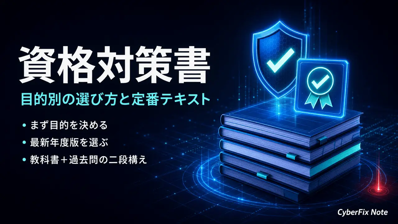 セキュリティ資格の対策書まとめ：登録セキスペ・CISSPほか、目的別の選び方と定番テキスト