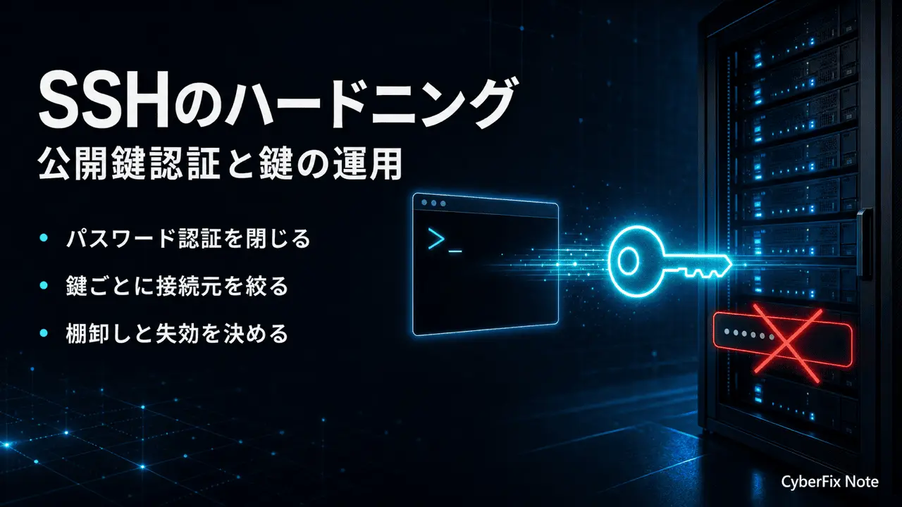 SSHサーバのハードニングと鍵の運用