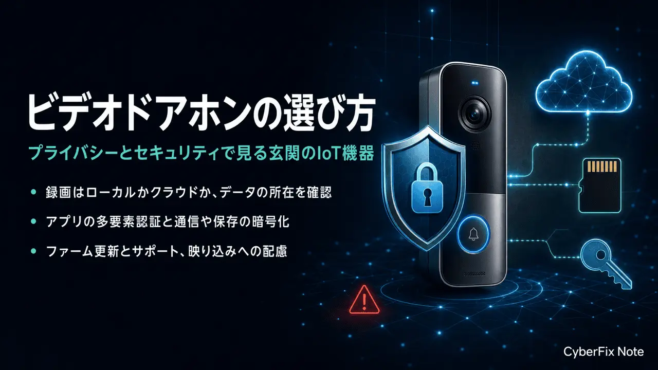 プライバシーとセキュリティで選ぶビデオドアホンとスマートドアベルの選び方
